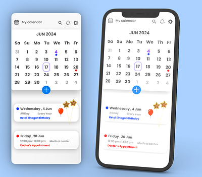 #DailyUI_38 - Calendar graphic design ui