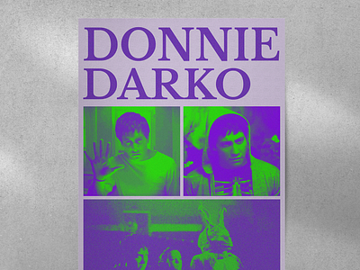 Donnie Darko poster design graphic design ui