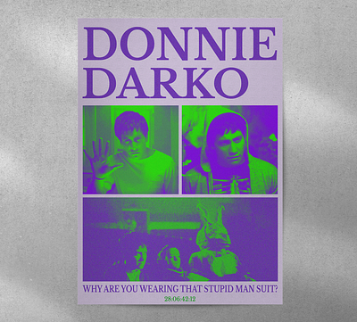 Donnie Darko poster design graphic design ui