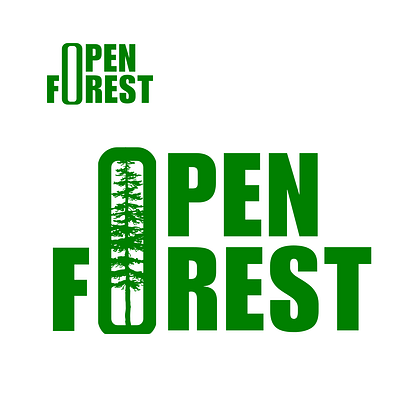 Open Forest Logo logo typography