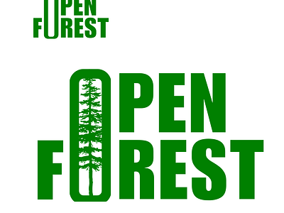 Open Forest Logo logo typography