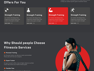 Healthy body with the perfect exercises color design figma fitness goal gym typography ui