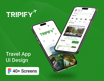 Tripify - Travel App UI Design 3d animation app branding graphic design logo travel trip tripify ui