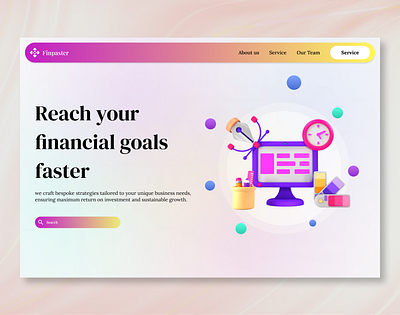 Finance Management UI finance home page landing page ui ui kit uiux