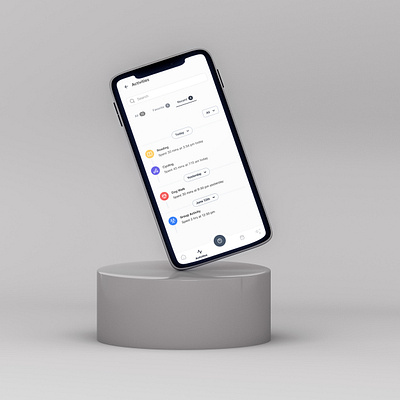 Recent activities UI! activity tracking mobile app product design
