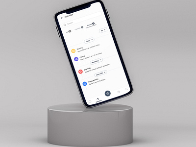 Recent activities UI! activity tracking mobile app product design