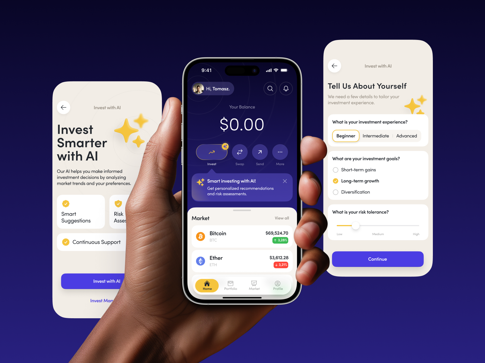 Crypto Wallet App with AI by Tomasz Zagórski on Dribbble
