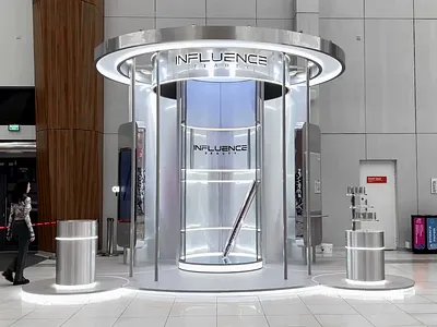 Digital Touch Screen for Influence Beauty branding digital kiosk touch screen kiosks ui user flow ux