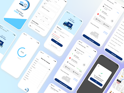Mobile App UI for Load Spot android application branding ios mobile app react ui