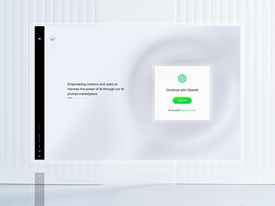 Sign In | OpenAI Auth Prompt 3d animation auth branding chatgpt clean design figma form luxury minimal openai premium register sign in sign up ui ux web design website
