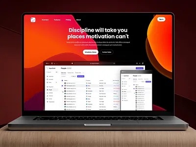 SaaS Landing Page Design bold typography creative landing page homepage landing page design professional saas application saas landing page software service web templates