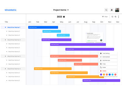 Gantt Chart chart dashboard gantt gnat chart saas ui uiux designe ux