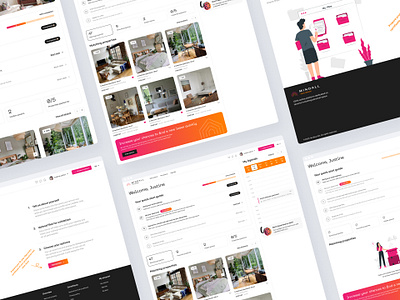 Dashboard | Digital Platform for Tenants account agenda automation contract dashboard design digital guide home landlord lease owner property real estate schedule search tenant ui ux verification