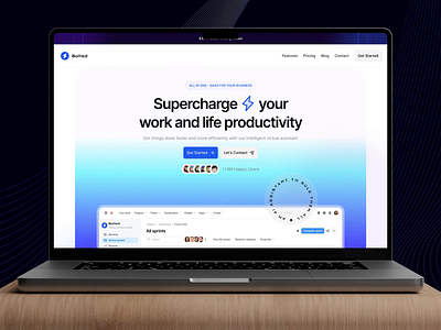 Bolted - SaaS Website Design design landing pages saas app saas app design saas application saas service service design ui design web templates website design