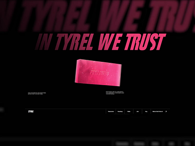 Tyrel [Website] 3d art direction design development figma interaction layout mobile mobile design nft scroll ui ui design uiux ux ui web design webflow website