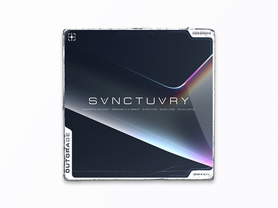 Sanctuary - Album Cover album art cover design gradient graphic design illustration metal music photoshop rock song typography