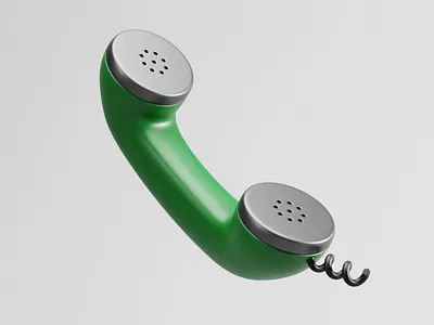 ☎️ 3D icon 3d 3dicon blender call graphic design icon illustration minimal phone render telephone ui