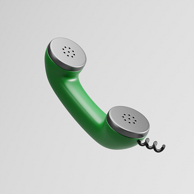 ☎️ 3D icon 3d 3dicon blender call graphic design icon illustration minimal phone render telephone ui