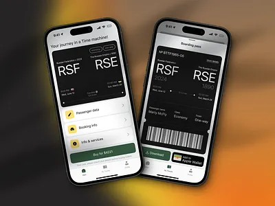 Time Machine tickets | Mobile App Design app app design design figma graphic design ios mobile mobile app tickets ui ui design ux ux design uxui