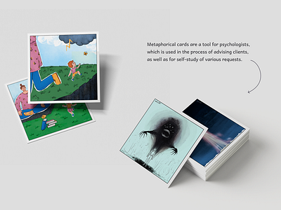 Metaphorical cards after effects animation branding graphic design illustra illustration