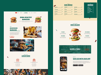 Dina - Burger pages burger burger menu burger site dining fast food fast food theme food menu food truck hamburger menu reservation restaurant restaurant theme restaurant wordpress theme veggies wordpress