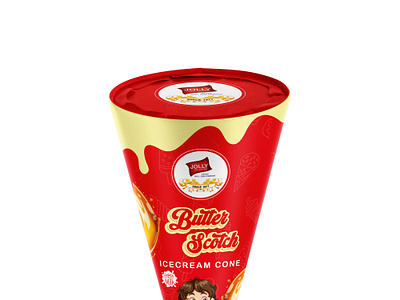 Ice Cream Cone Design box design branding cone packaging ice cream cone design ice cream packaging icecream icecream cone icecream packaging label design logo design mockup packaging