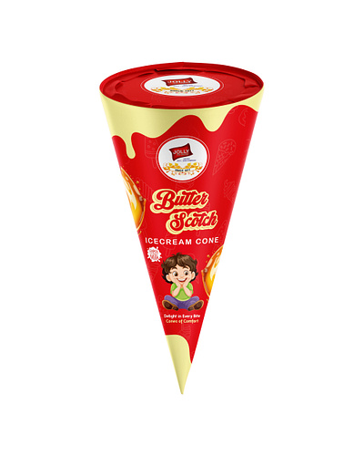 Ice Cream Cone Design box design branding cone packaging ice cream cone design ice cream packaging icecream icecream cone icecream packaging label design logo design mockup packaging