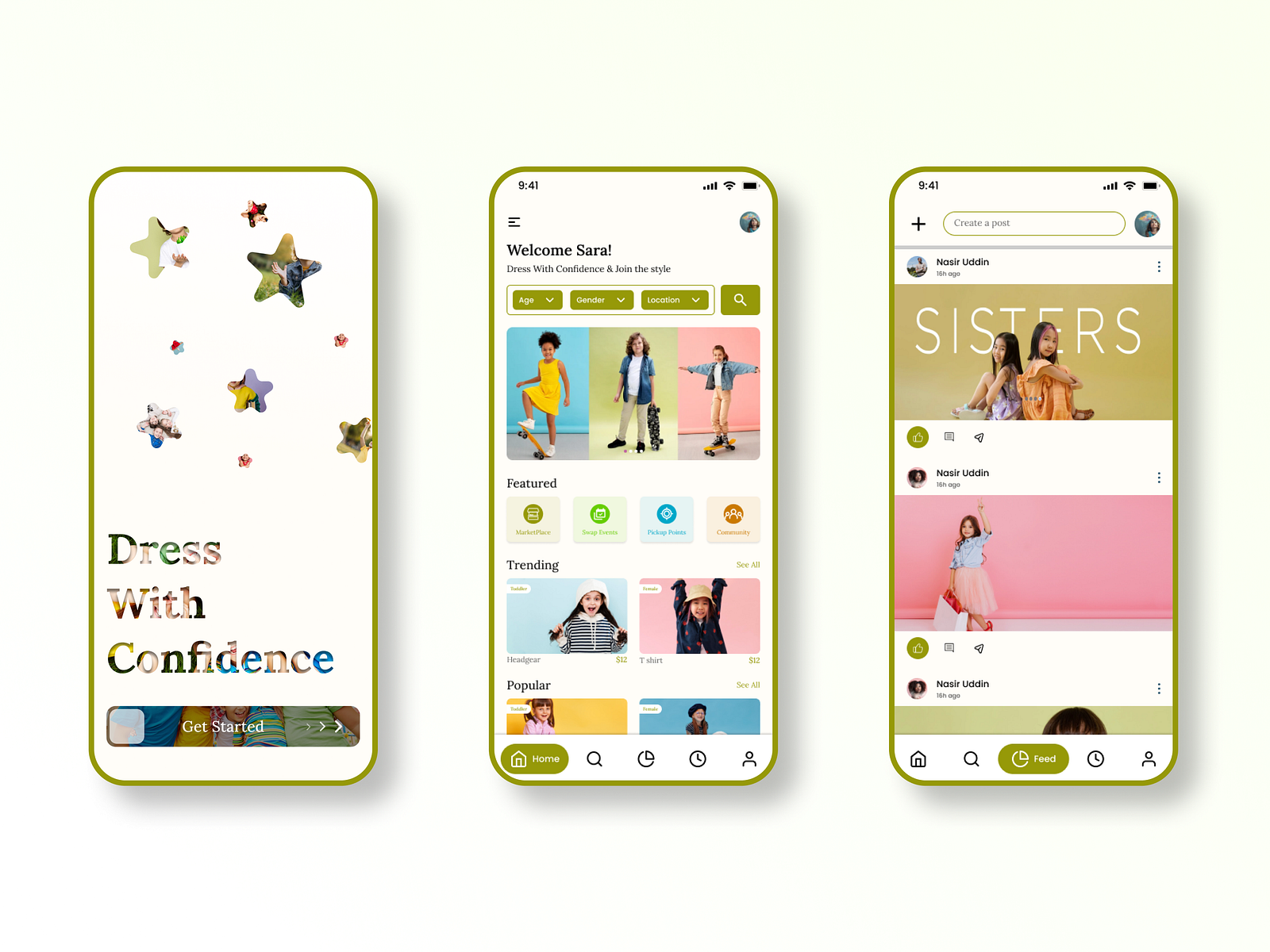 Kids Fashion App UI by Siyam Abdullah on Dribbble