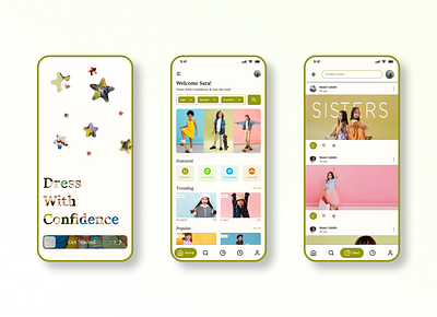 Kids Fashion App UI app design app ui fashion app ui ui kit uiux