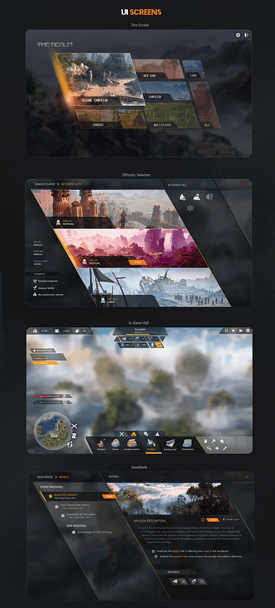 THE:REALM (Game UI/UX Design) ui