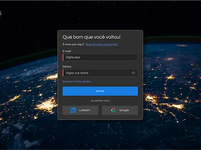 Dark Mode Login dark light login night required space sso ui ux world