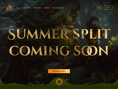 League Of Legends registration website battles footer homepage leagueoflegends lol playoffs registration standings team ui ux webdesign