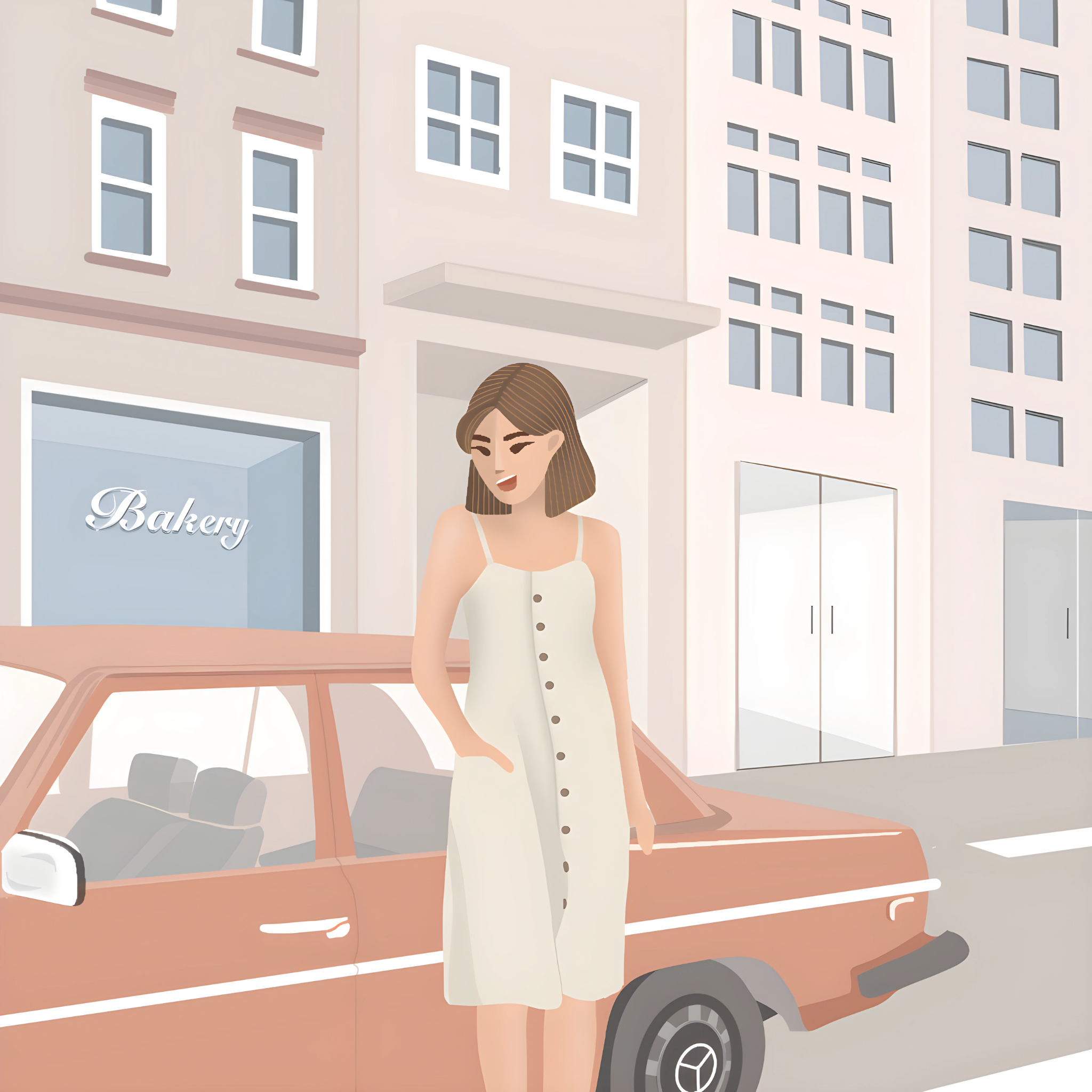 Vacay mode: activated🚘 americano art branding cafe caffee cappucino cofe coffee coffee maker coffee milk coffee press design digital art drink graphic design hot coffee illustration illustrator milkshake procreate