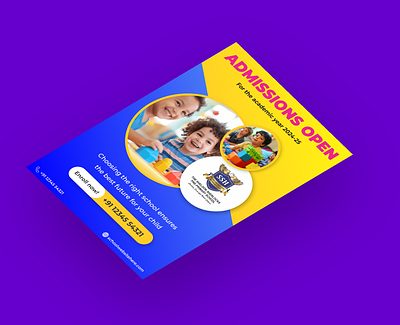 School Admission Flyer color gradient