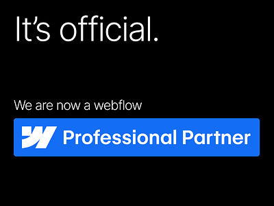 We're a Webflow Professional partner developer ui design uiux ux design web design web developer website design