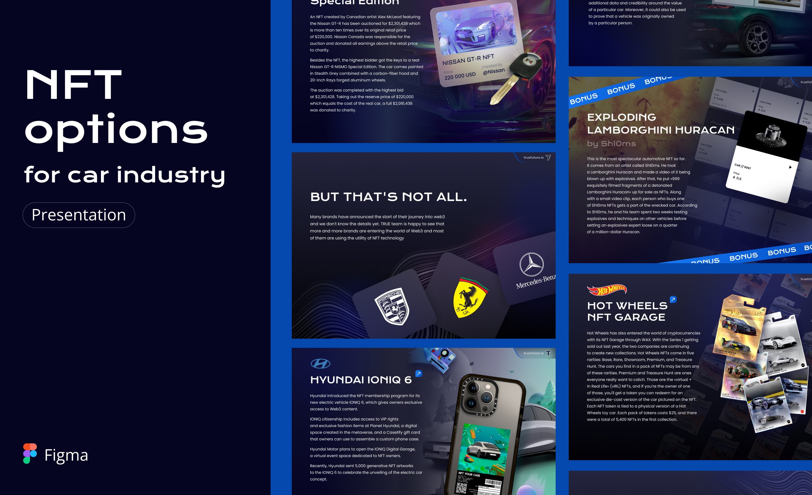 Educational presentation NFT options banners branding crypto deck design figma graphic design nft presentation