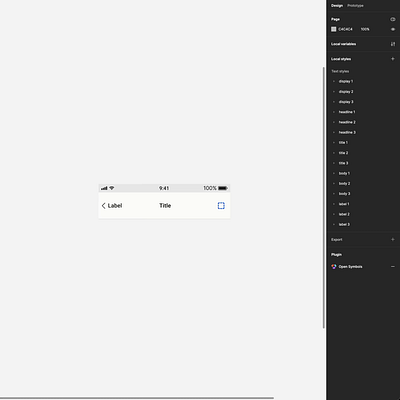 Adaptive iOS App Bar Component in Figma branding design design system figma interface ui ui kit ux