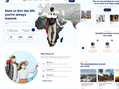 Tour Traveling Web Page ui