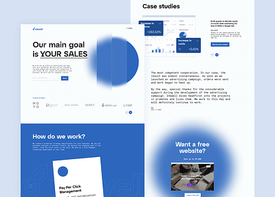 Landing page design for agency design homepage ui ux web webflow websitedesign