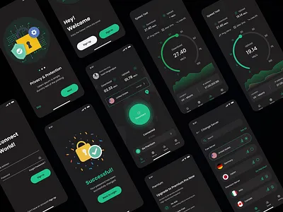 Modern VPN App UI/UX Design Inspiration appdesign appui creativedesign design mobiledesign mobileui uidesign uiux uiuxdesign uxuidesigning vpn vpnapp vpnappdesign vpndesign vpnui vpnuidesign webdesign website
