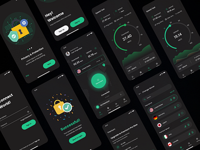 Modern VPN App UI/UX Design Inspiration appdesign appui creativedesign design mobiledesign mobileui uidesign uiux uiuxdesign uxuidesigning vpn vpnapp vpnappdesign vpndesign vpnui vpnuidesign webdesign website