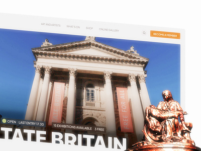 TATE | Museum website redesign concept cultural ecommerce edtech education grids landing museum redesign ux webdesign