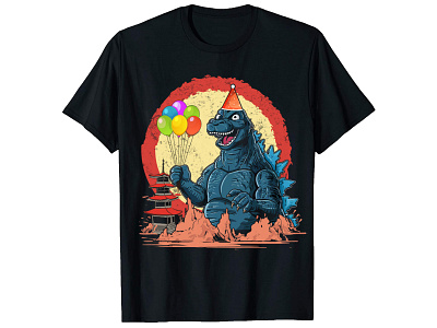 Kaiju Birthday Party Japan Monster T Shirt Design amazon tshirt bulk tshirt cloth godzilla tshirt illustration japan monster kaiju kaiju birthday merch tshirt pod tshirt t shirt t shirt design tshirt tshirt printing tshirtdesign tshirts typography