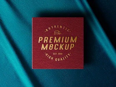 Luxury Box Logo Mockup embossed logo mockup luxury box logo mockup