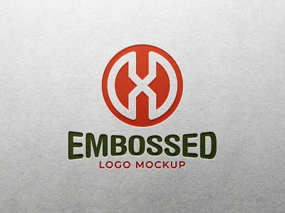 Premium Full Color Logo Mockup embossed logo mockup premium full color logo mockup