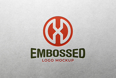 Premium Full Color Logo Mockup embossed logo mockup premium full color logo mockup