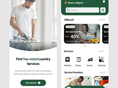 Laundry Mobile Ui