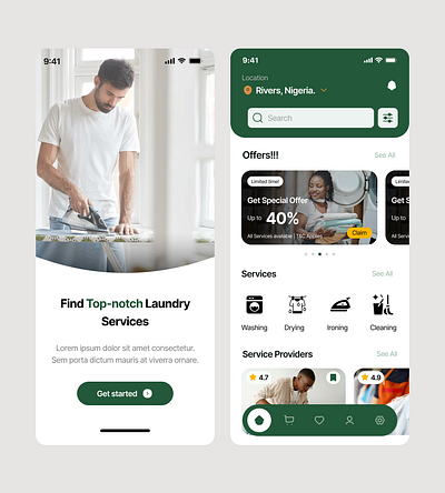 Laundry Mobile Ui