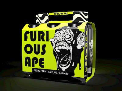 Furious Ape adobe graphic design mock up package design packaging product design