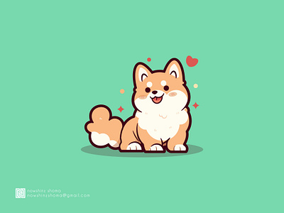 Dog Illustration cute dog dog dog illustration illustration illustrations kawai kawaii dog